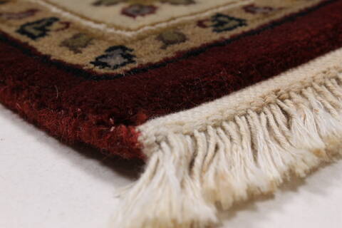 Tabriz Beige Hand Knotted 32 X 50  Area Rug 250-27582 Image 5