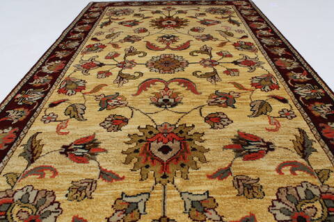 Kashan Beige Hand Knotted 30 X 53  Area Rug 250-27590 Image 2