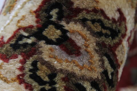 Kashmar Beige Hand Knotted 32 X 52  Area Rug 250-27600 Image 1