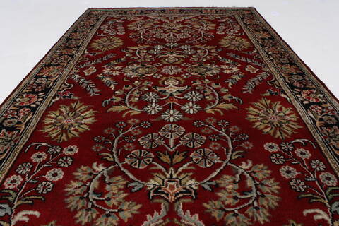 Sarouk Beige Hand Knotted 30 X 51  Area Rug 250-27605 Image 2