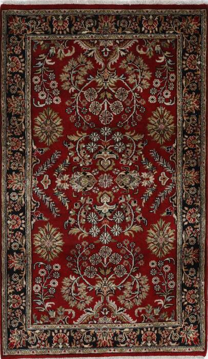 Sarouk Beige Hand Knotted 30 X 51  Area Rug 250-27605 Image 0
