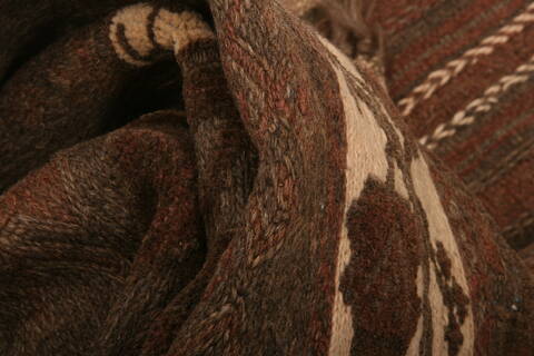 Kilim Brown Flat Woven 43 X 75  Area Rug 100-27621 Image 2