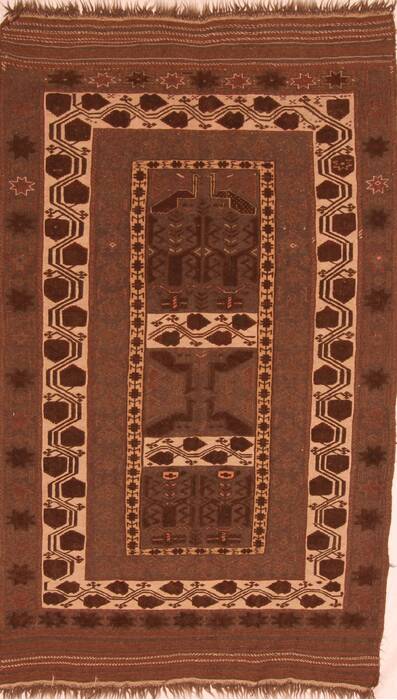 Kilim Brown Flat Woven 43 X 75  Area Rug 100-27621 Image 0