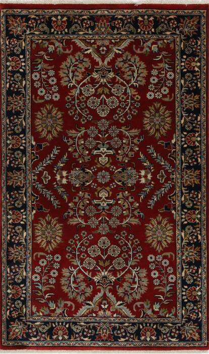Sarouk Beige Hand Knotted 211 X 410  Area Rug 250-27625 Image 0