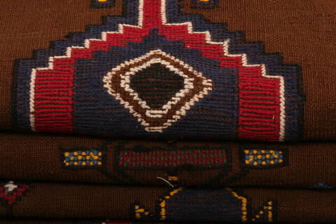 Afshar Brown Hand Knotted 35 X 55  Area Rug 100-27634 Image 4