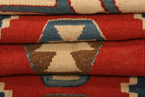 Afshar Beige Flat Woven 37 X 50  Area Rug 100-27636 Image 3