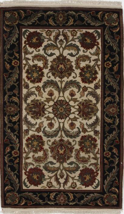 Kashan Beige Hand Knotted 32 X 51  Area Rug 250-27637 Image 0
