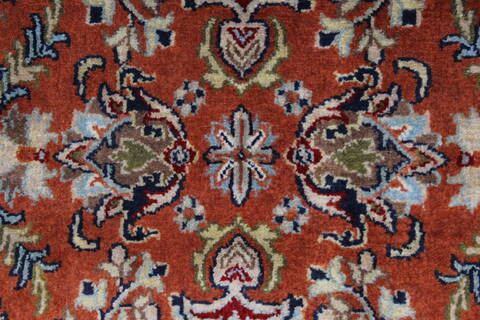 Sarouk Beige Hand Knotted 210 X 51  Area Rug 250-27639 Image 4