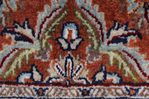 Sarouk Beige Hand Knotted 210 X 51  Area Rug 250-27639 Image 8