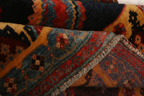 Qashqai Blue Hand Knotted 64 X 90  Area Rug 100-27641 Image 3