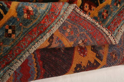 Qashqai Blue Hand Knotted 64 X 90  Area Rug 100-27641 Image 4