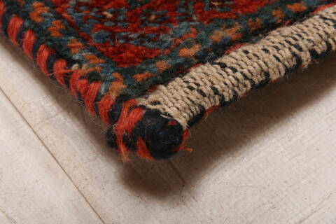 Qashqai Blue Hand Knotted 64 X 90  Area Rug 100-27641 Image 9