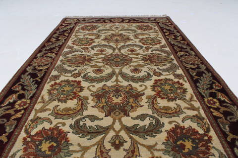 Kashan Green Hand Knotted 30 X 52  Area Rug 250-27643 Image 2