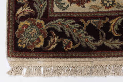 Kashan Green Hand Knotted 30 X 52  Area Rug 250-27643 Image 5