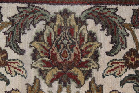 Kashan Green Hand Knotted 30 X 52  Area Rug 250-27643 Image 7