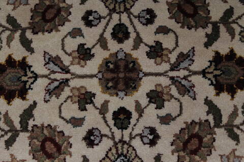 Kashmar Beige Hand Knotted 210 X 411  Area Rug 250-27648 Image 4