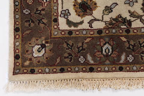 Kashmar Beige Hand Knotted 210 X 411  Area Rug 250-27648 Image 5