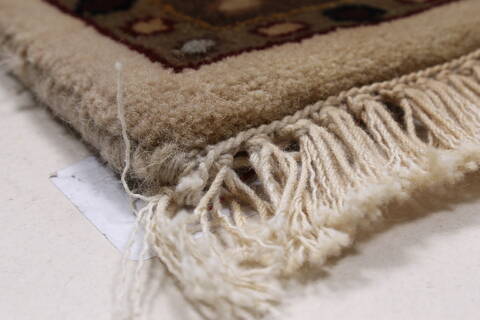 Kashmar Beige Hand Knotted 210 X 411  Area Rug 250-27648 Image 6