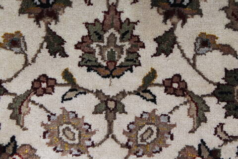 Kashmar Beige Hand Knotted 210 X 411  Area Rug 250-27648 Image 7