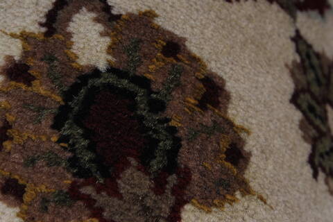 Kashmar Beige Hand Knotted 210 X 411  Area Rug 250-27648 Image 9