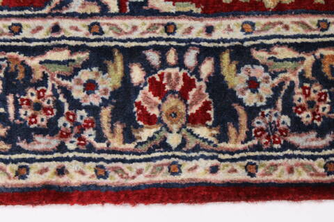 Sarouk Blue Hand Knotted 211 X 411  Area Rug 250-27652 Image 4