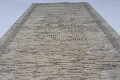 Gabbeh Beige Hand Knotted 211 X 50  Area Rug 250-27661 Image 3