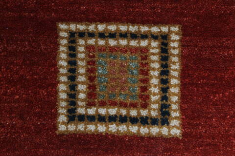Gabbeh Brown Hand Knotted 30 X 52  Area Rug 250-27667 Image 5
