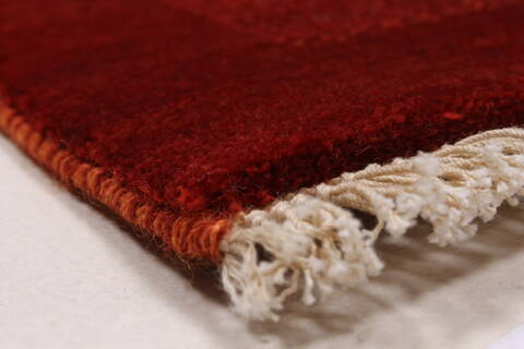 Gabbeh Red Hand Knotted 30 X 50  Area Rug 250-27669 Image 3