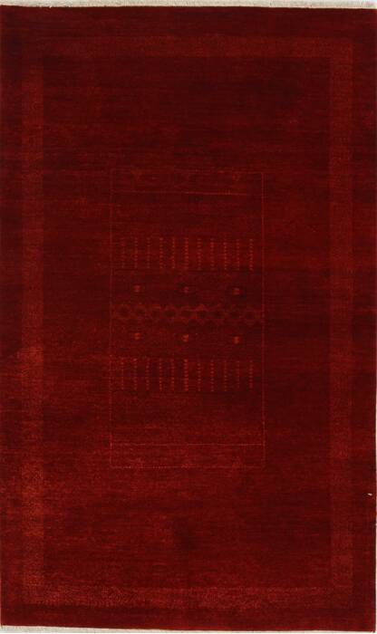 Gabbeh Red Hand Knotted 30 X 50  Area Rug 250-27669 Image 0