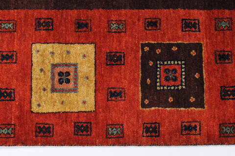 Gabbeh Brown Hand Knotted 31 X 51  Area Rug 250-27670 Image 2