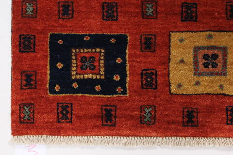 Gabbeh Brown Hand Knotted 31 X 51  Area Rug 250-27670 Image 3