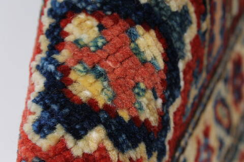 Kazak Beige Hand Knotted 33 X 411  Area Rug 250-27681 Image 10