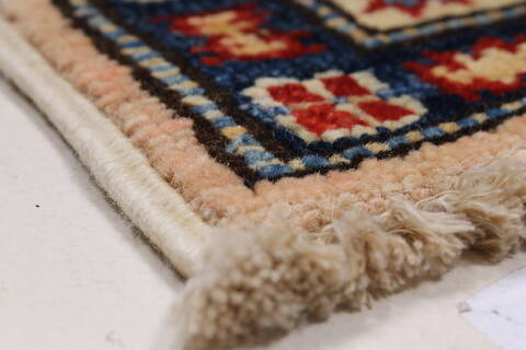 Kazak Beige Hand Knotted 33 X 411  Area Rug 250-27681 Image 7