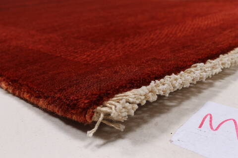 Gabbeh Red Hand Knotted 30 X 50  Area Rug 250-27685 Image 5