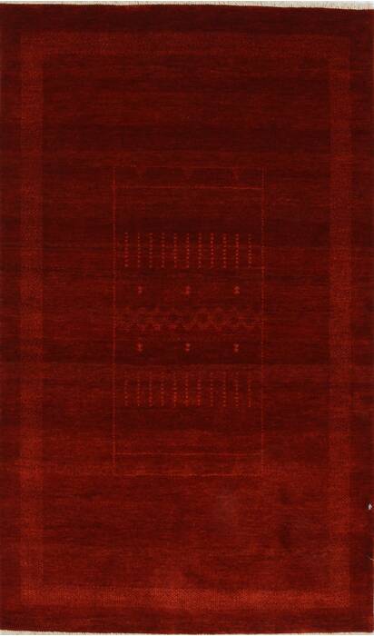 Gabbeh Red Hand Knotted 30 X 50  Area Rug 250-27685 Image 0