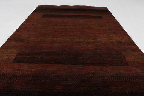 Gabbeh Brown Hand Knotted 30 X 52  Area Rug 250-27686 Image 1
