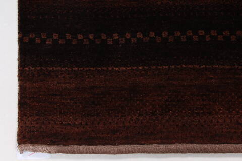 Gabbeh Brown Hand Knotted 30 X 52  Area Rug 250-27686 Image 4