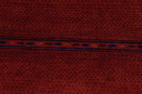 Gabbeh Brown Hand Knotted 211 X 50  Area Rug 250-27687 Image 2