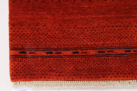 Gabbeh Brown Hand Knotted 211 X 50  Area Rug 250-27687 Image 3