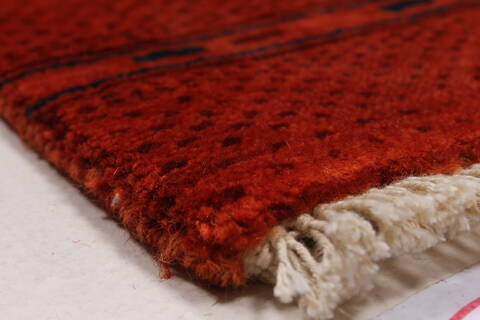Gabbeh Brown Hand Knotted 211 X 50  Area Rug 250-27687 Image 4