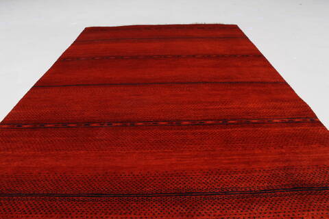 Gabbeh Brown Hand Knotted 211 X 50  Area Rug 250-27687 Image 7
