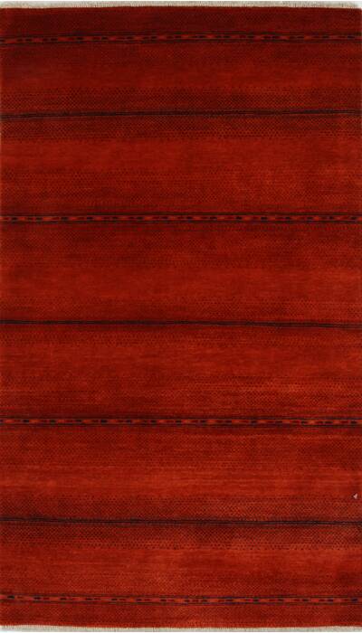 Gabbeh Brown Hand Knotted 211 X 50  Area Rug 250-27687 Image 0