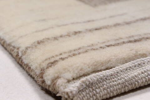 Gabbeh Beige Hand Knotted 211 X 410  Area Rug 250-27689 Image 7