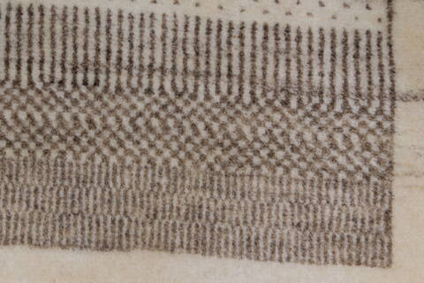 Gabbeh Beige Hand Knotted 211 X 410  Area Rug 250-27689 Image 8
