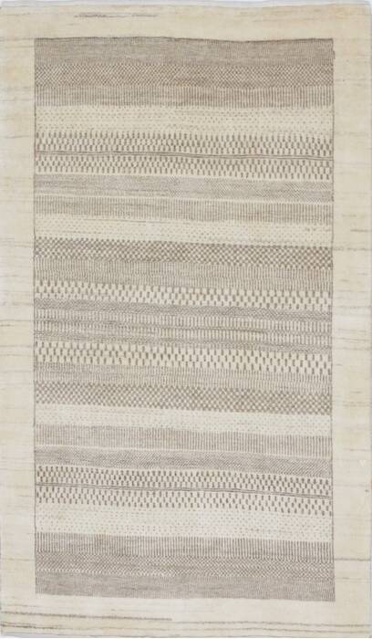 Gabbeh Beige Hand Knotted 211 X 410  Area Rug 250-27689 Image 0