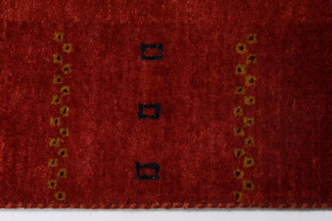 Gabbeh Red Hand Knotted 30 X 50  Area Rug 250-27690 Image 2