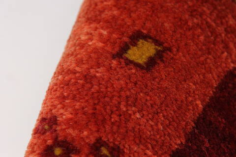 Gabbeh Red Hand Knotted 30 X 50  Area Rug 250-27690 Image 6