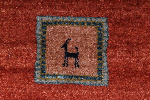 Gabbeh Multicolor Hand Knotted 210 X 53  Area Rug 250-27693 Image 4