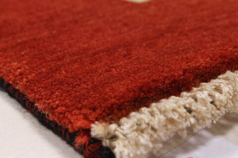 Gabbeh Multicolor Hand Knotted 30 X 51  Area Rug 250-27699 Image 6