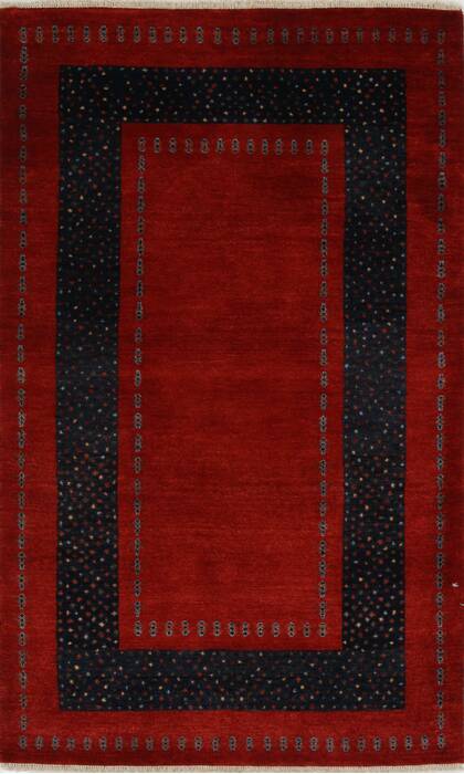 Gabbeh Red Hand Knotted 31 X 411  Area Rug 250-27701 Image 0